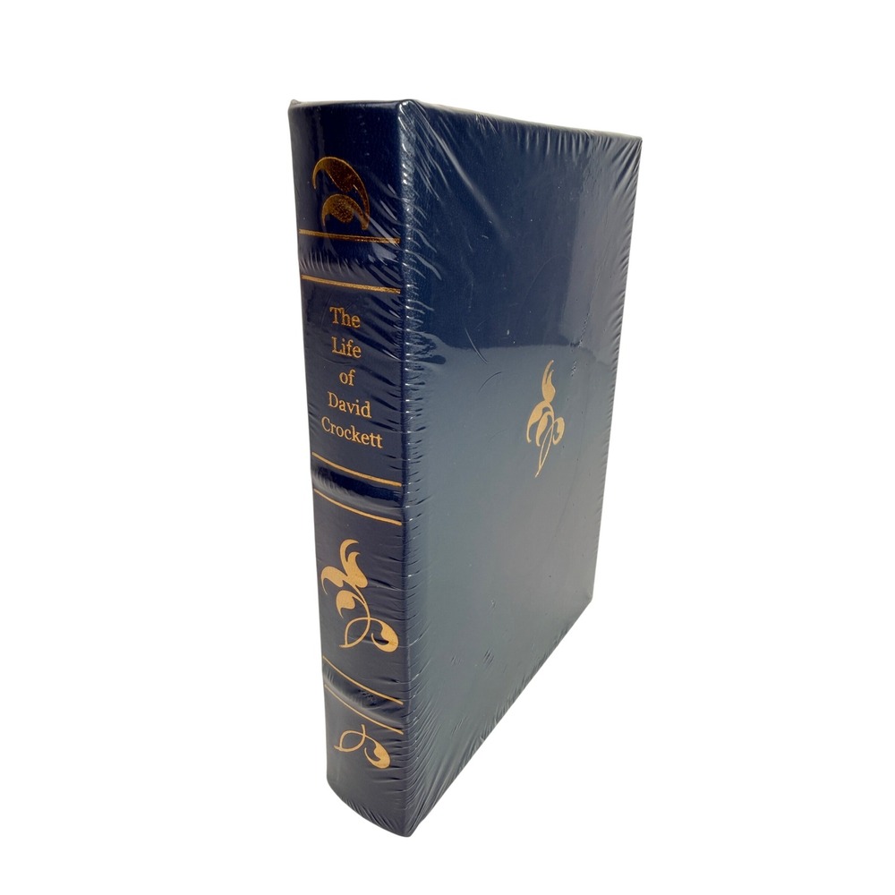 The Life of David Crockett Leather Bound Sealed Frontier Classics Library NEW